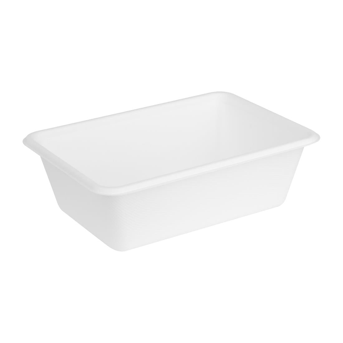 Fiesta Compostable Bagasse Food Container Bases 800ml (100 Pack) (800ml | Pack quantity: 100) • PAS-HW035