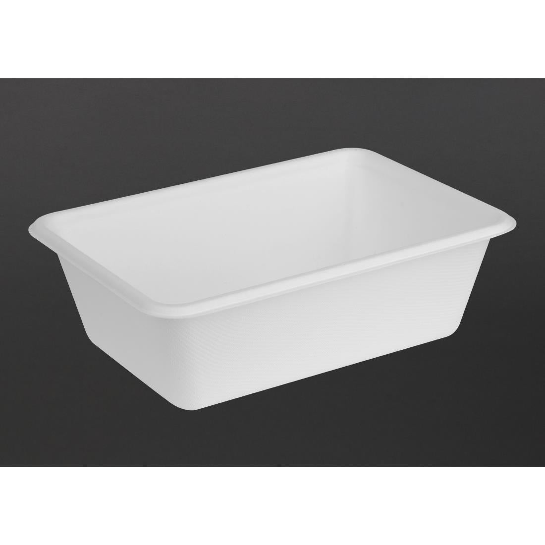 Fiesta Compostable Bagasse Food Container Bases 800ml (100 Pack) (800ml | Pack quantity: 100) • PAS-HW035