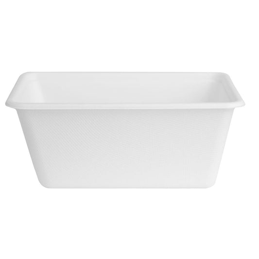 "Fiesta Compostable Bagasse Food Container Bases 1000ml (100 Pack)" (1000ml | Pack Quantity: 100) • PAS-HW036