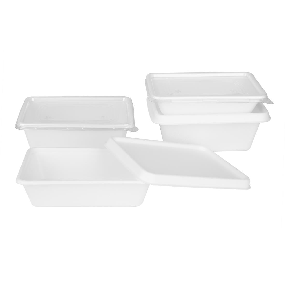 Fiesta Compostable Bagasse Lids for Bagasse Container Bases (100 Pack) (Pack Quantity: 100) • PAS-HW037