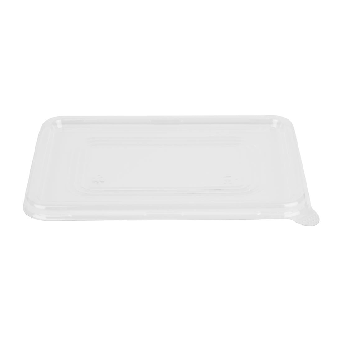 Fiesta Recyclable PET Lids for Bagasse Container Bases (100 Pack) (Fits Fiesta 500ml, 650ml, 800ml & 1000ml bagasse base range | Pack quantity: 100) • PAS-HW038