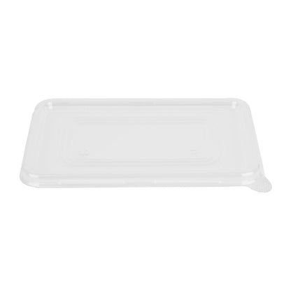 Fiesta Recyclable PET Lids for Bagasse Container Bases (100 Pack) (Fits Fiesta 500ml, 650ml, 800ml & 1000ml bagasse base range | Pack quantity: 100) • PAS-HW038
