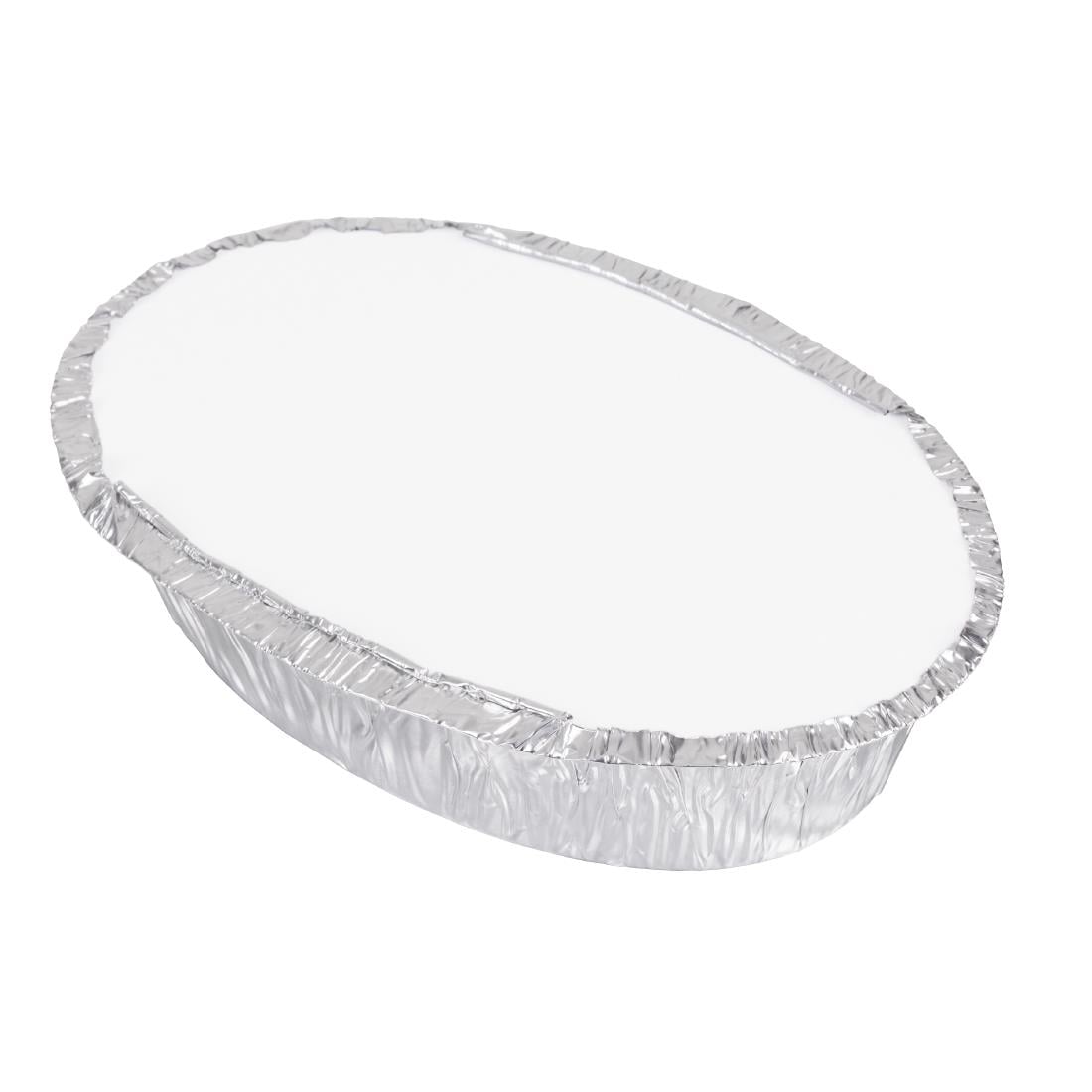 Fiesta Recyclable Foil Oval Containers 500ml (200 Pack) (45(H)x188(W)x120(D)mm | Capacity: 500ml | Pack Quantity: 200) • PAS-HW080