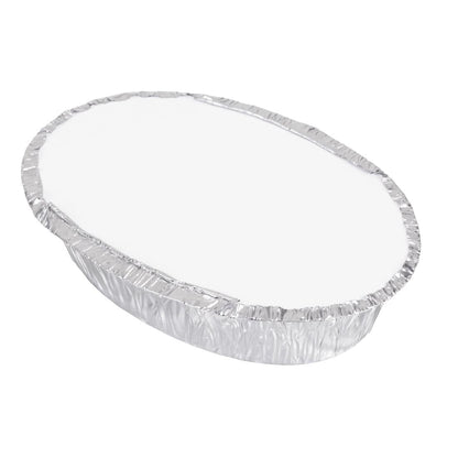 Fiesta Recyclable Foil Oval Containers 500ml (200 Pack) (45(H)x188(W)x120(D)mm | Capacity: 500ml | Pack Quantity: 200) • PAS-HW080