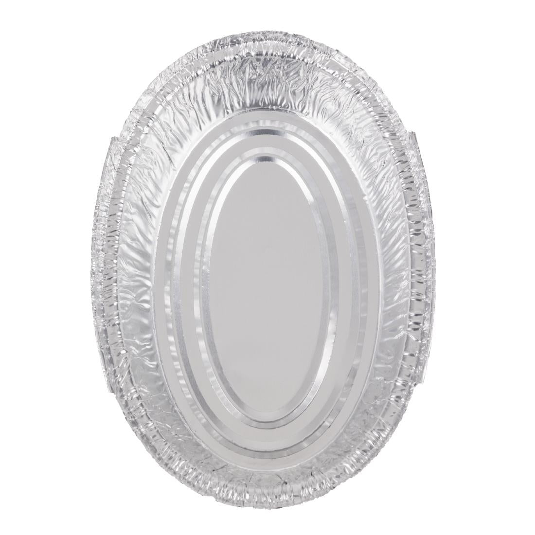 Fiesta Recyclable Foil Oval Containers 500ml (200 Pack) (45(H)x188(W)x120(D)mm | Capacity: 500ml | Pack Quantity: 200) • PAS-HW080
