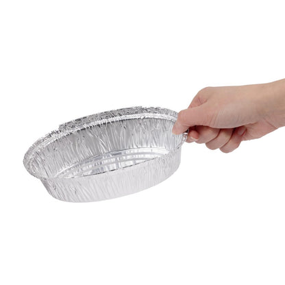 Fiesta Recyclable Foil Oval Containers 500ml (200 Pack) (45(H)x188(W)x120(D)mm | Capacity: 500ml | Pack Quantity: 200) • PAS-HW080