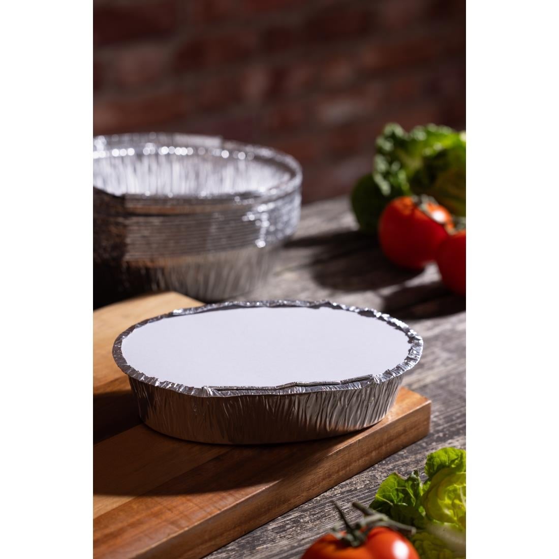 Fiesta Recyclable Foil Oval Containers 500ml (200 Pack) (45(H)x188(W)x120(D)mm | Capacity: 500ml | Pack Quantity: 200) • PAS-HW080