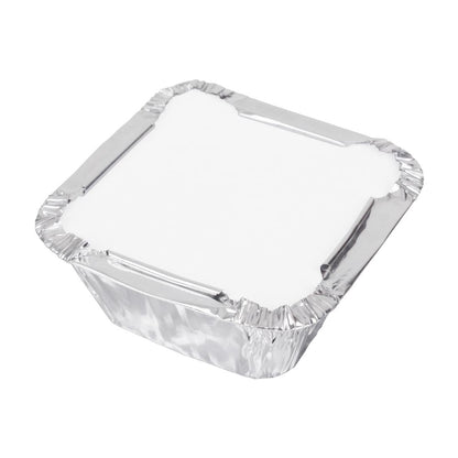 Fiesta Recyclable Foil Container 100ml (200 Pack) (36(H)x80(W)x80(D)mm | Capacity: 100ml | Pack quantity: 200) • PAS-HW081