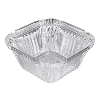Fiesta Recyclable Foil Container 100ml (200 Pack) (36(H)x80(W)x80(D)mm | Capacity: 100ml | Pack quantity: 200) • PAS-HW081