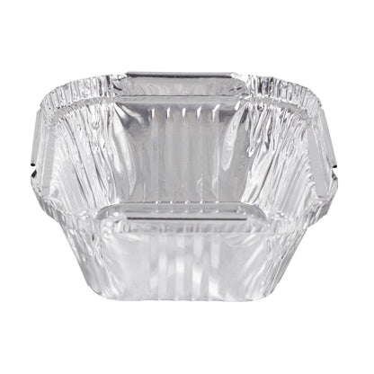 Fiesta Recyclable Foil Container 100ml (200 Pack) (36(H)x80(W)x80(D)mm | Capacity: 100ml | Pack quantity: 200) • PAS-HW081