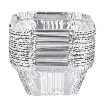 Fiesta Recyclable Foil Container 100ml (200 Pack) (36(H)x80(W)x80(D)mm | Capacity: 100ml | Pack quantity: 200) • PAS-HW081