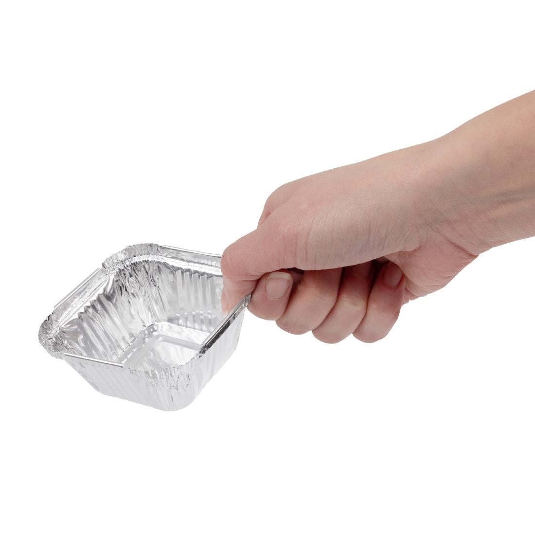 Fiesta Recyclable Foil Container 100ml (200 Pack) (36(H)x80(W)x80(D)mm | Capacity: 100ml | Pack quantity: 200) • PAS-HW081