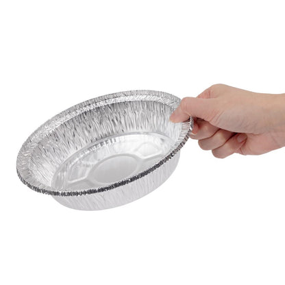 Fiesta Recyclable Foil Round Containers (200 Pack) (Diameter: 7-9". Material: Aluminium Foil. Pack Quantity: 200) • PAS-P_HW082