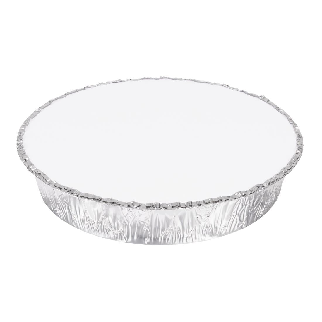 Fiesta Recyclable Lid for 9" Round Foil Containers (200 Pack) (2(H)x221(Ø)mm | Pack Quantity: 200) • PAS-HW087