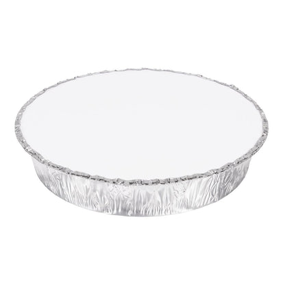 Fiesta Recyclable Lid for 9" Round Foil Containers (200 Pack) (2(H)x221(Ø)mm | Pack Quantity: 200) • PAS-HW087