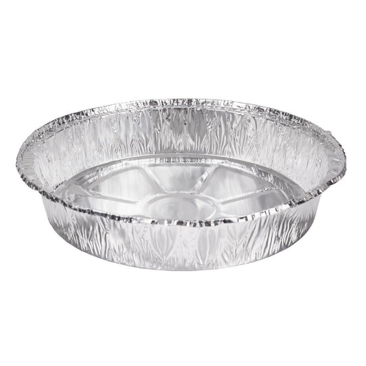 Fiesta Recyclable Foil Round Containers 233mm (200 Pack) (47(H)x233(Ø)mm | Pack quantity: 200) • PAS-HW083