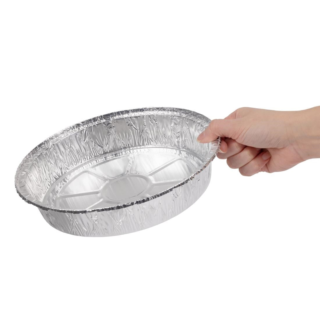 Fiesta Recyclable Foil Round Containers 233mm (200 Pack) (47(H)x233(Ø)mm | Pack quantity: 200) • PAS-HW083