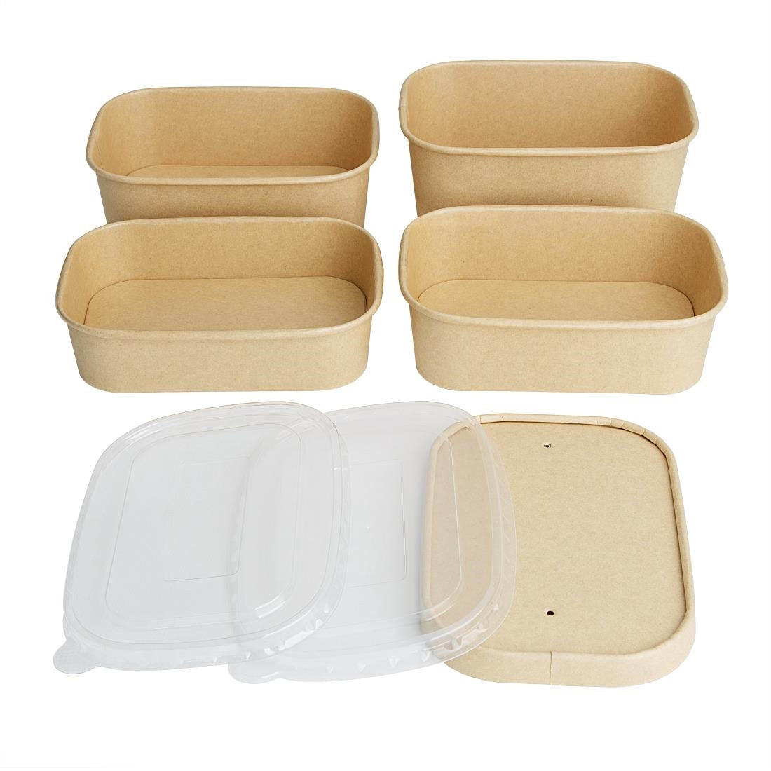 Fiesta Recyclable Rectangular Food Containers 650ml (300 Pack) (52(H)x172(W)x122(D)mm | Pack Quantity: 300) • PAS-HW621