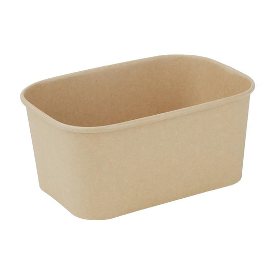 Fiesta Recyclable Rectangular Food Containers 1000ml (300 Pack) (75(H)x172(W)x122(D)mm | Pack Quantity: 300) • PAS-HW623