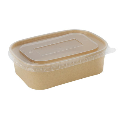 Fiesta Recyclable PP Lids for Rectangular Containers (300 Pack) (173(L)x123(W)x16(D)mm | Pack Quantity: 300) • PAS-HW625