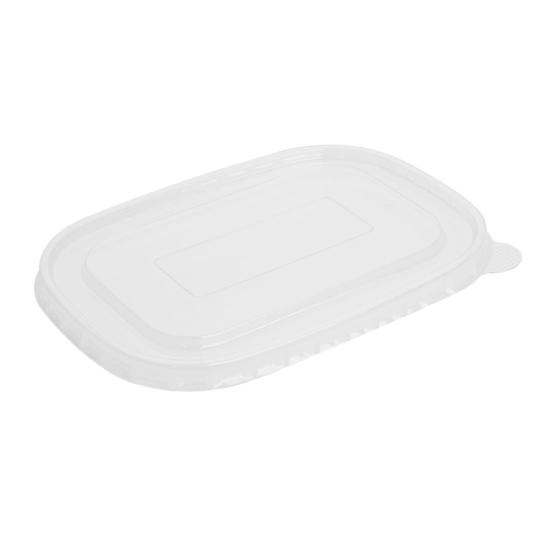 Fiesta Recyclable PET Lids for Rectangular Containers (300 Pack) (173(L)x123(W)x16(D)mm | Pack Quantity: 300) • PAS-HW626