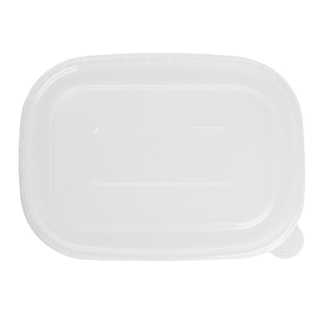 Fiesta Recyclable PET Lids for Rectangular Containers (300 Pack) (173(L)x123(W)x16(D)mm | Pack Quantity: 300) • PAS-HW626