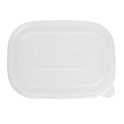 Fiesta Recyclable PET Lids for Rectangular Containers (300 Pack) (173(L)x123(W)x16(D)mm | Pack Quantity: 300) • PAS-HW626