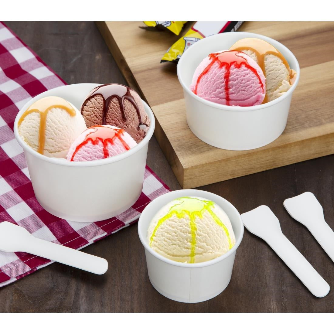 Fiesta Recyclable Ice Cream Pots 227ml (1000 Pack) • PAS-HW632