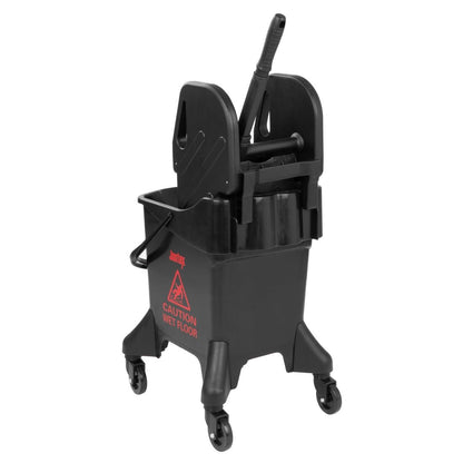 Jantex Tall Mop Bucket and Wringer Red Print 20Ltr (Capacity: 20Ltr | 930(H)x370(W)x550(D)mm) • PAS-HW636