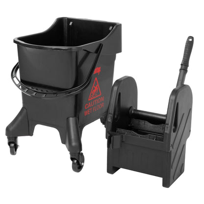 Jantex Tall Mop Bucket and Wringer Red Print 20Ltr (Capacity: 20Ltr | 930(H)x370(W)x550(D)mm) • PAS-HW636
