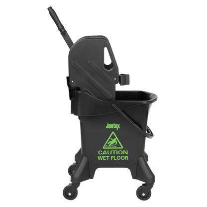 Jantex Tall Mop Bucket and Wringer Green Print 20Ltr (Capacity: 20Ltr | 930(H)x370(W)x550(D)mm) • PAS-HW637