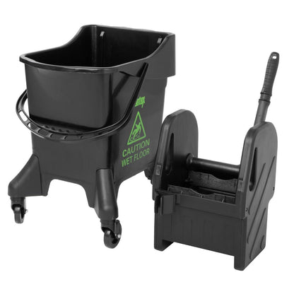 Jantex Tall Mop Bucket and Wringer Green Print 20Ltr (Capacity: 20Ltr | 930(H)x370(W)x550(D)mm) • PAS-HW637