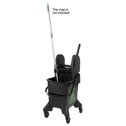 Jantex Tall Mop Bucket and Wringer Green Print 20Ltr (Capacity: 20Ltr | 930(H)x370(W)x550(D)mm) • PAS-HW637