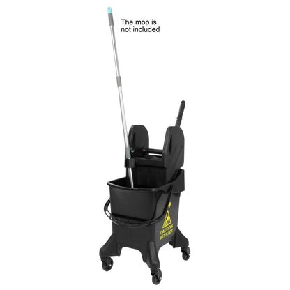 Jantex Tall Mop Bucket and Wringer Yellow Print 20Ltr (Capacity: 20Ltr | 930(H)x370(W)x550(D)mm) • PAS-HW638