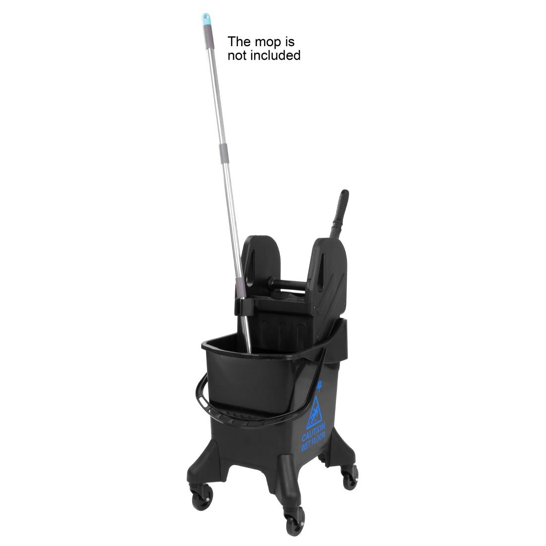 Jantex Tall Mop Bucket and Wringer Blue Print 20Ltr (Capacity: 20Ltr | 930(H)x370(W)x550(D)mm) • PAS-HW639