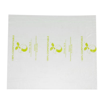 Jantex Green Compostable Bin Liners 10Ltr (24 Pack) (Capacity: 10Ltr. Maximum Weight Capacity: 3-5kg. 445(L)x390(W)mm) • PAS-HW684