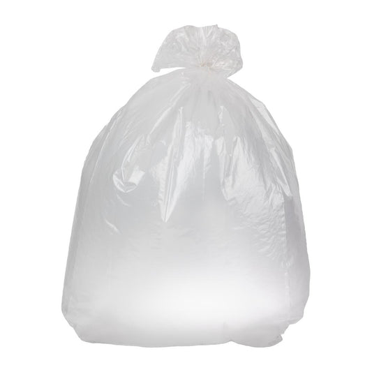 Jantex Light Duty Bin Bags Clear 80Ltr (200 Pack) • PAS-HW690
