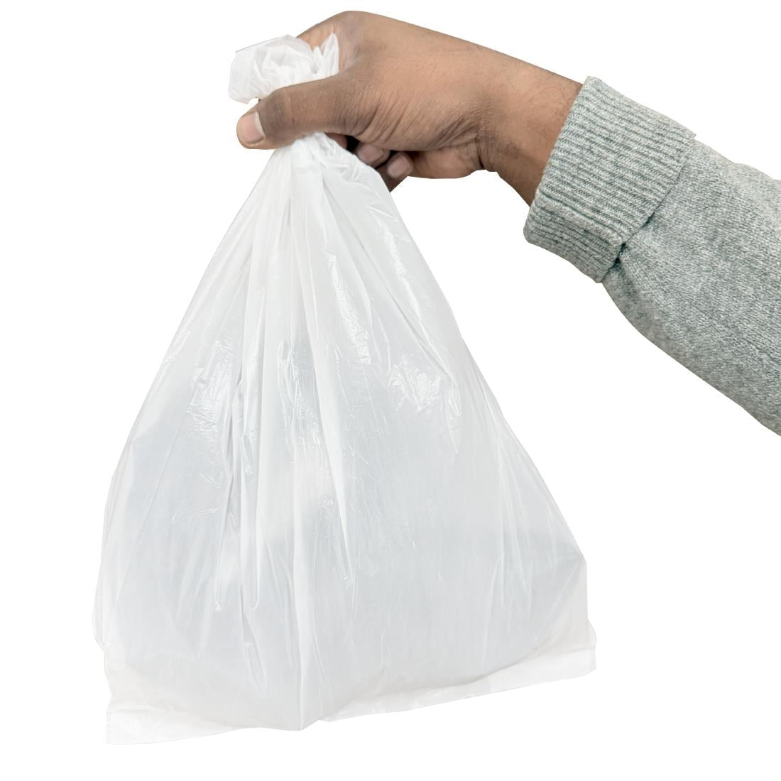 Jantex Light Duty Bin Bags White 10Ltr (200 Pack) • PAS-HW691