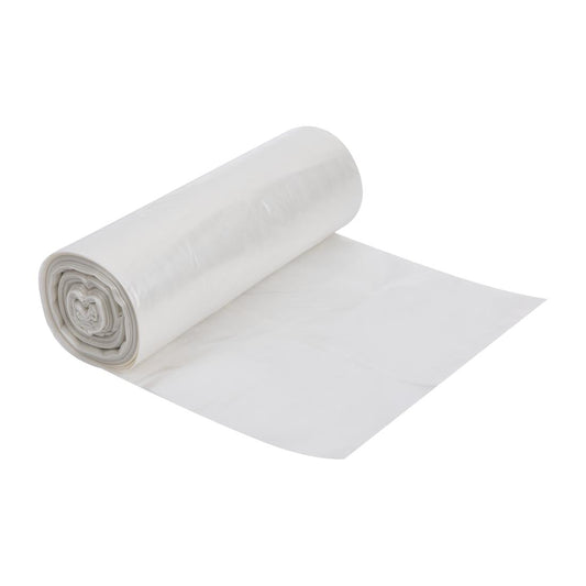 Jantex Medium Duty Bin Bags Clear 90Ltr (200 Pack) • PAS-HW692