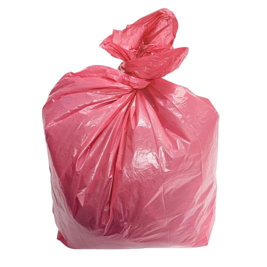 Jantex Medium Duty Bin Bags Red 80Ltr (200 Pack) • PAS-HW698