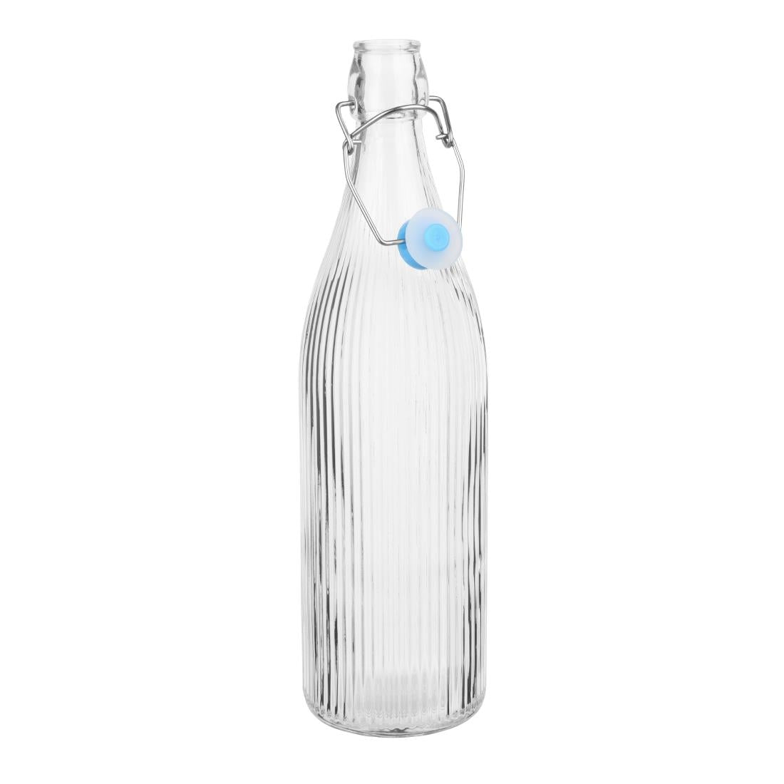 Olympia Ridged Swing Top Water Bottles 1Ltr (6 Pack) • PAS-HW793