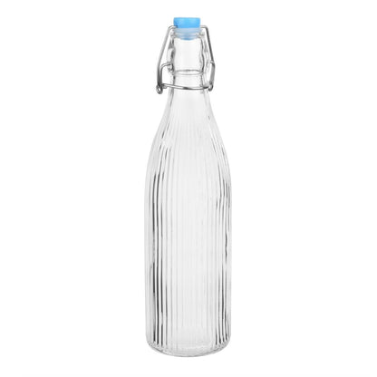 Olympia Ridged Swing Top Water Bottles 500ml (6 Pack) (Pack of 6) • PAS-HW794