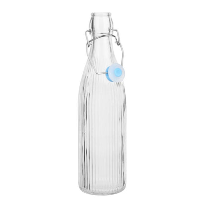 Olympia Ridged Swing Top Water Bottles 500ml (6 Pack) (Pack of 6) • PAS-HW794