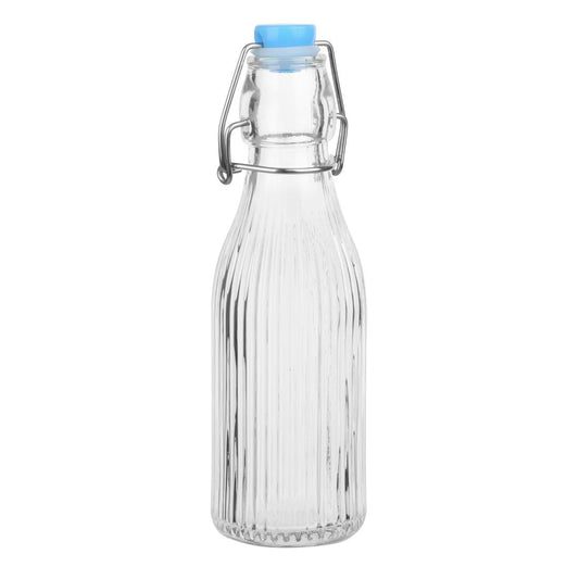 Olympia Ridged Swing Top Water Bottle - 200ml (Box 6) • PAS-HW795
