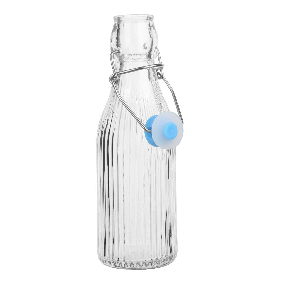 Olympia Ridged Swing Top Water Bottle - 200ml (Box 6) • PAS-HW795