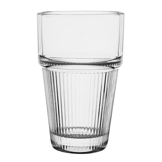 Olympia Ridged Stacking Tumblers 300ml (6 Pack) • PAS-HW796