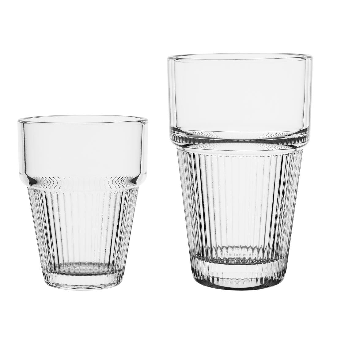 Olympia Ridged Stacking Tumblers 150ml (6 Pack) • PAS-HW797