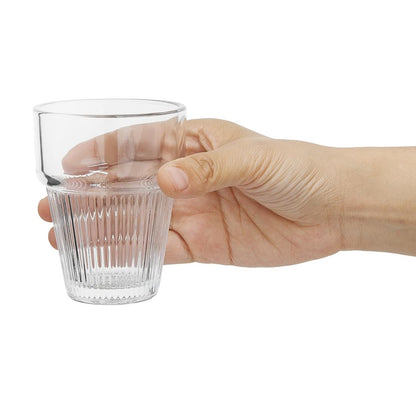 Olympia Ridged Stacking Tumblers 150ml (6 Pack) • PAS-HW797