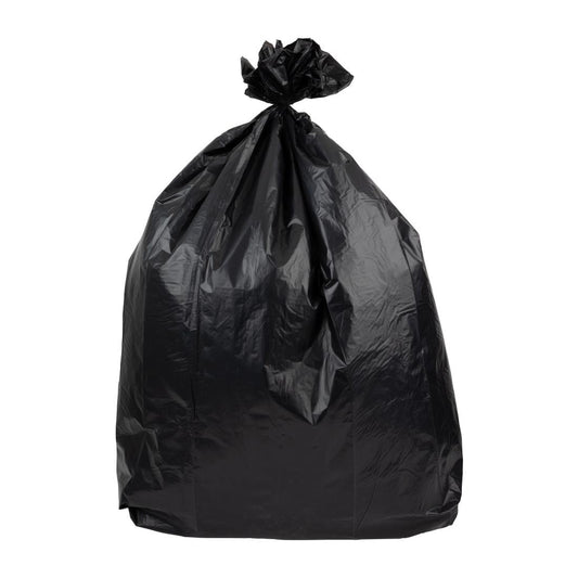 Jantex Heavy Duty Bin Bags Black 160Ltr (100 Pack) (Weight Capacity: 18kg. Material: Polyethylene. 835(W)x1160(L)mm) • PAS-HW856