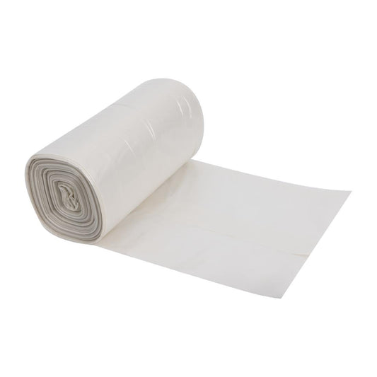 Jantex Heavy Duty Bin Bags Clear 120Ltr (100 Pack) (Weight Capacity: 18kg. Material: Polyethylene. 745(W)x960(L)mm) • PAS-HW858